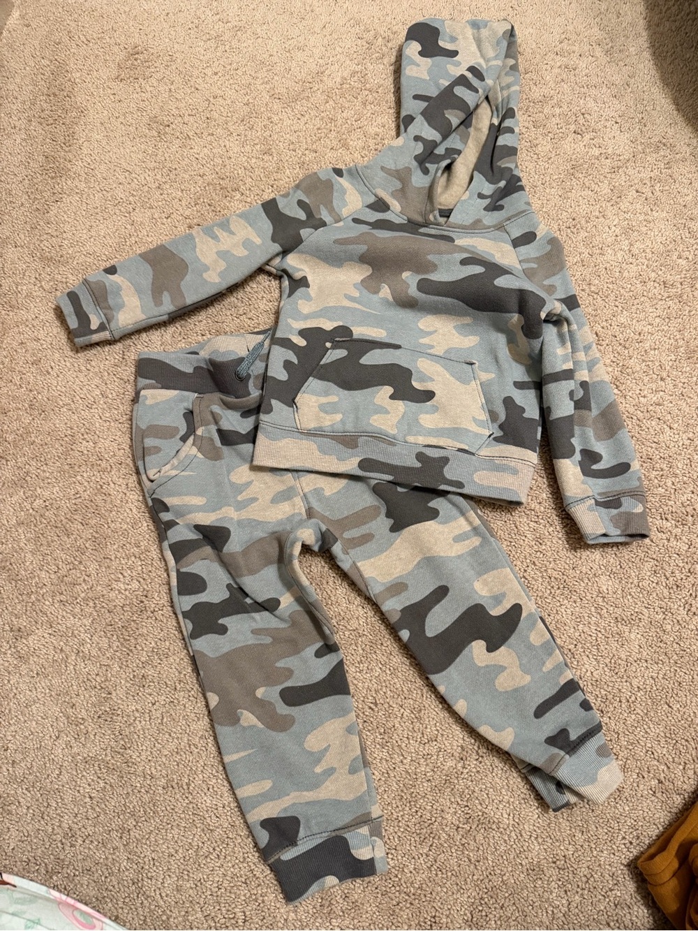 wonder nation Blue and Gray Camo Sweatpants & Hoodie Set